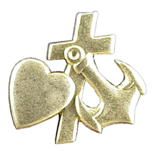 Faith Hope and love Lapel Pin