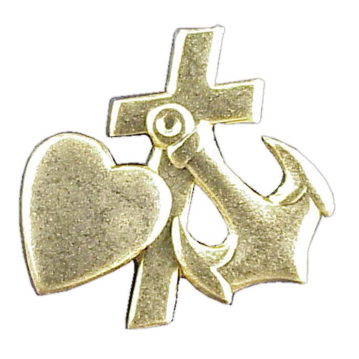 Faith Hope and love Lapel Pin