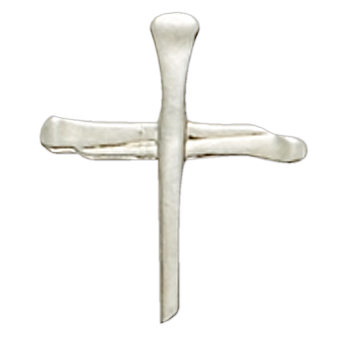 Nail Cross Lapel Pin