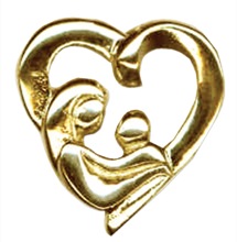 Madonna and Child Lapel Pin