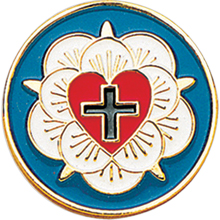 Lutheran Rose Lapel Pin