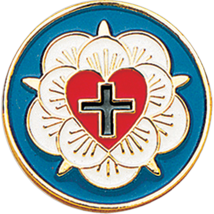 Lutheran Rose Lapel Pin