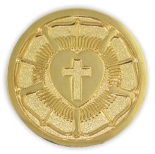 Lutheran Rose Seal Lapel Pin