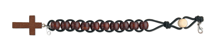 Wood Rosary Bracelet