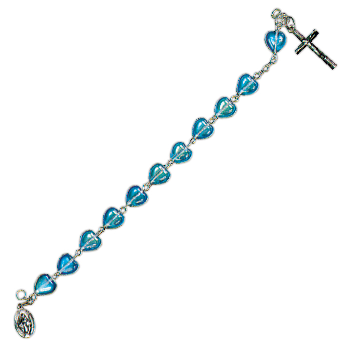 Heart Rosary Bracelet