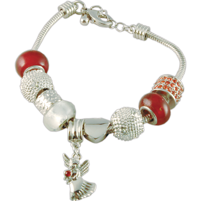 Angel Charm Stretch Bracelet