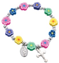 Flower Rosary Bracelet