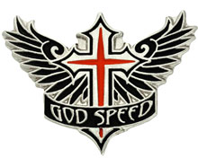 God Speed Lapel Pin