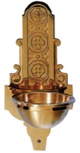 Bronze Wall Holy Water Font