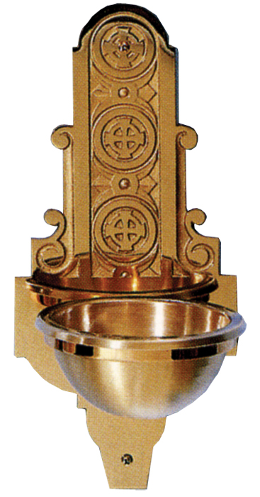 Bronze Wall Holy Water Font