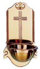 Bronze Wall Holy Water Font