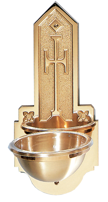 Bronze Wall Holy Water Font