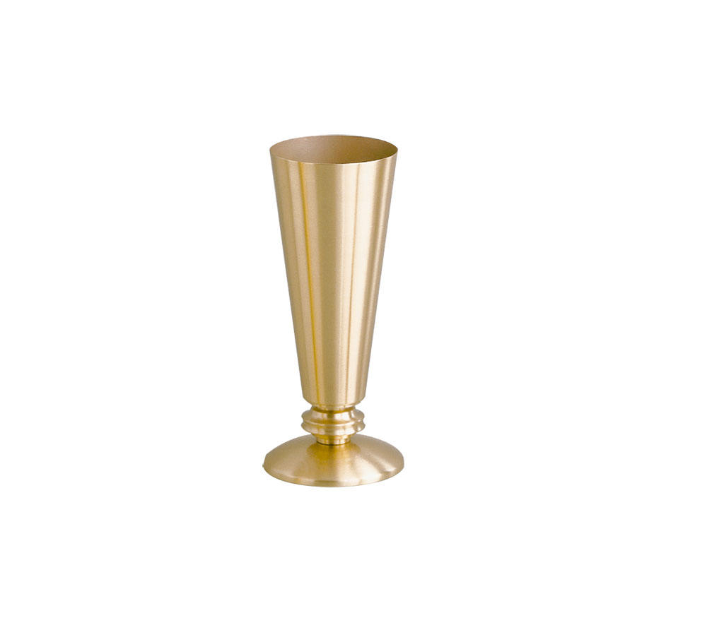 Satin Bronze Altar Flower Vase