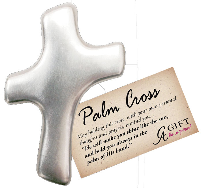 "Blank" Scroll Palm Cross
