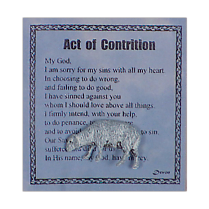Act of Contrition Pocket Piece