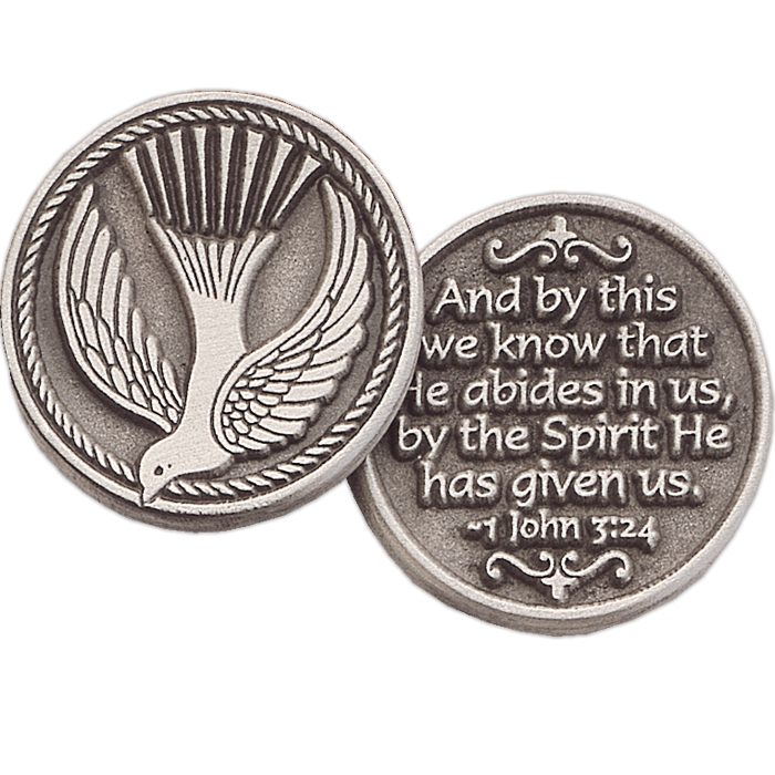 Pewter Dove Coin