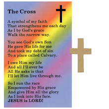 Pocket Cross with Verse Card