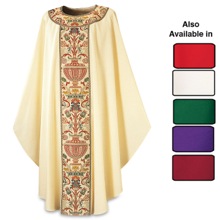 Dupion Gothic Chasuble with Ophrey