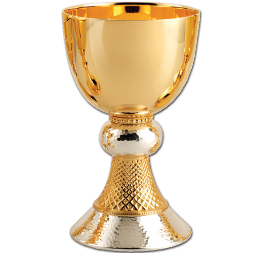 Brass Chalice With 6 1/4" Dish Paten