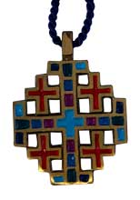 Colorful Jerusalem Cross