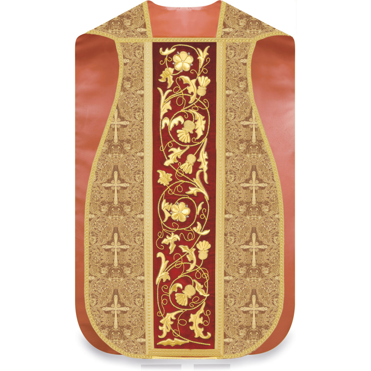 Roman Chasuble in Gold Brocade