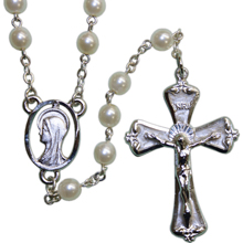 Silver Oxidized Rosary