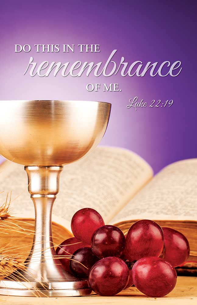 Communion Remembrance Bulletin
