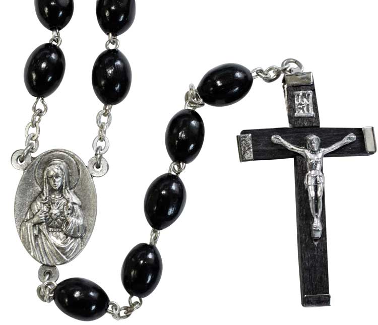 Black Wooden Rosary