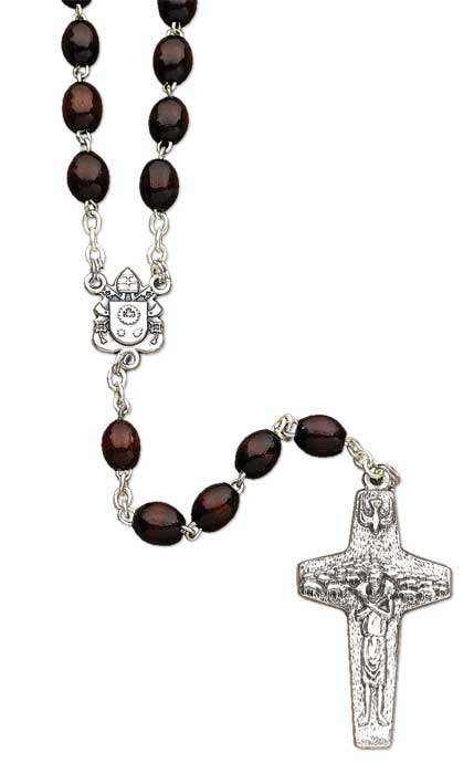 Silver Oxidized Rosary