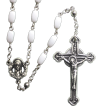 Silver Oxidized Rosary