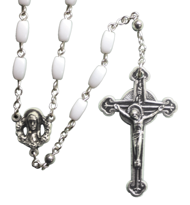 Silver Oxidized Rosary