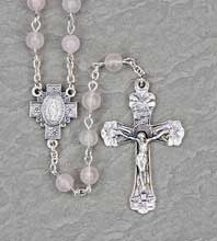 Rose Quartz Gemstone Rosary