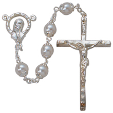 Gold Plated and Pearl Rosary