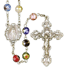Silver Oxidized Rosary