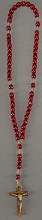 Red Italian Lindenwood Full Color Rosary