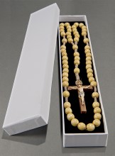 Tan Italian Lindenwood Full Color Rosary