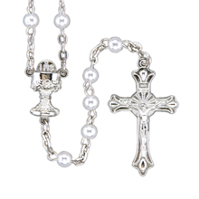 6mm Pearl First Communion Rosary