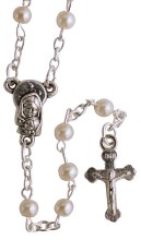 4MM Pearl Communion Rosary