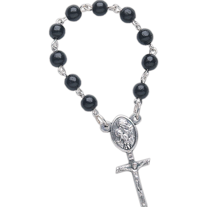 One Decade Rosary - Black