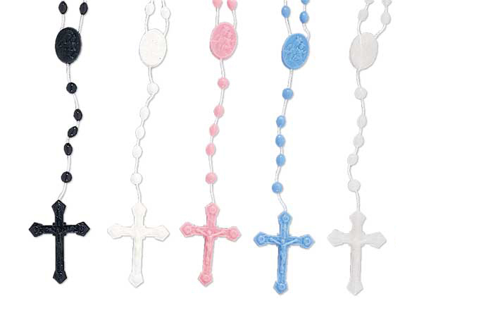 Plastic Corded Rosary
