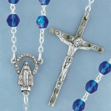 Sapphire Aurora Borealis Rosary