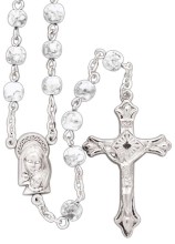 Imitation White Marble Rosary