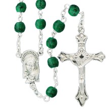 Imitation Green Marble Rosary