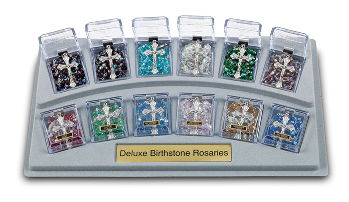 Birthstone Rosary Set Display