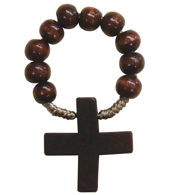 Wood Rosary Ring