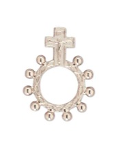 Non-tarnish Rosary Ring