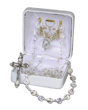 Heart Shaped Crystal Rosary