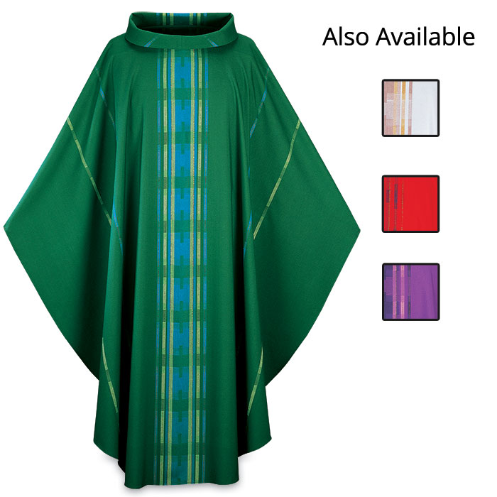 Roll Collar Terra Fabric Gothic Chasuble