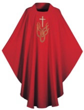 Cross and Flame Gothic Cut Chasuble