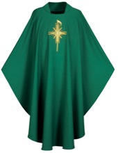 Chi Rho and Cross Gothic Cut Chasuble